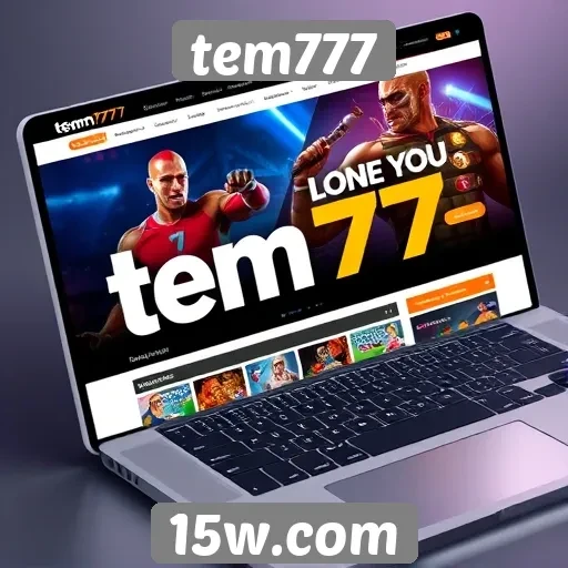 Interface do usuário do Tem777 é intuitiva e responsiva